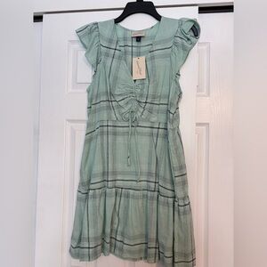 Universal Thread Mint Plaid Mini Dress